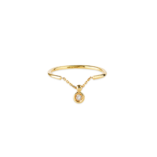 14kt Gold Facet8 Chain Band