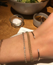 Load image into Gallery viewer, 14kt Gold and Diamond Open Cuff Bracelet
