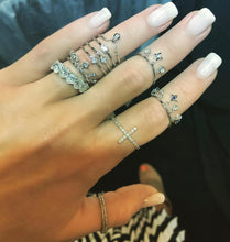 Load image into Gallery viewer, 14kt Gold Facet8 Chain Band
