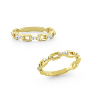 14kt Gold and Diamond Small Unity Band