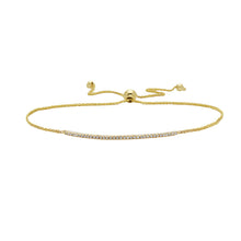Load image into Gallery viewer, 14kt Gold Diamond Bar Bracelet
